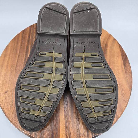 Cole Haan Oxfords Mens 11 M Brown Leather Jefferson Grand Cap Toe Dress Shoes - Picture 7 of 8